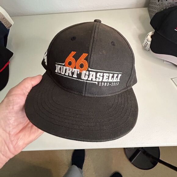 Kurt Caselli 1983 - 2013 #66 Memorial Hat Black - Motorcycle Racer - Ball Cap - Picture 1 of 7